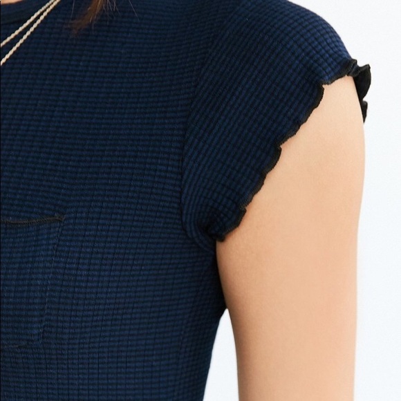 BDG Women's Blue Camper Pocket Ribbed Dress - Picture 6 of 7